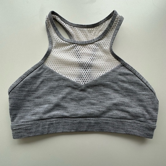 Lorna Jane “ move freely” sports bra Gray marl stripe X Small pre owned - Picture 10 of 10